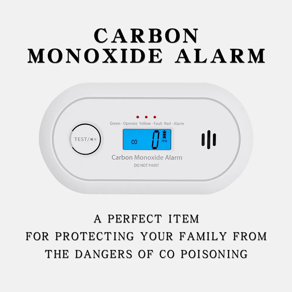 Portable Carbon Monoxide Detector with Digital LCD Display, VC22R