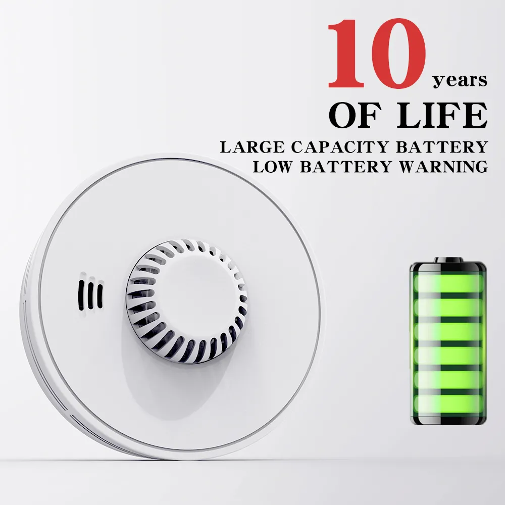 Standalone 2 in 1 Smoke Alarm Combo Heat Alarm with Sealed 10-Year Li-Battery, VSH01