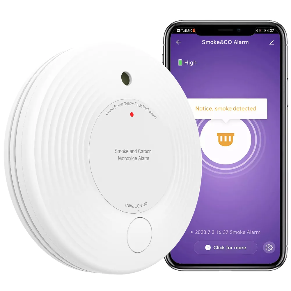WiFi 2 in 1 Carbon Monoxide Detector Combo Fire Alarm, VCS51W