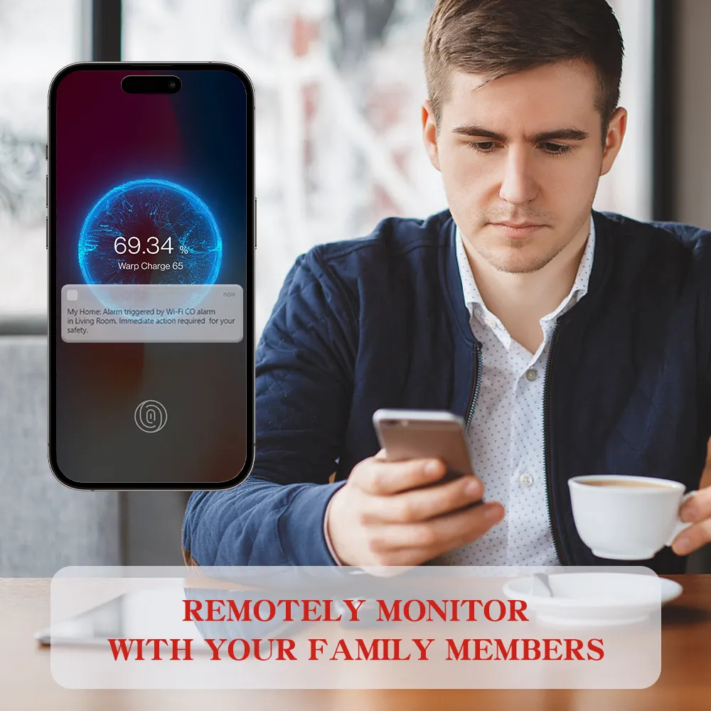 WiFi Carbon Monoxide Alarm with 10-Year Life Battery, VC21W