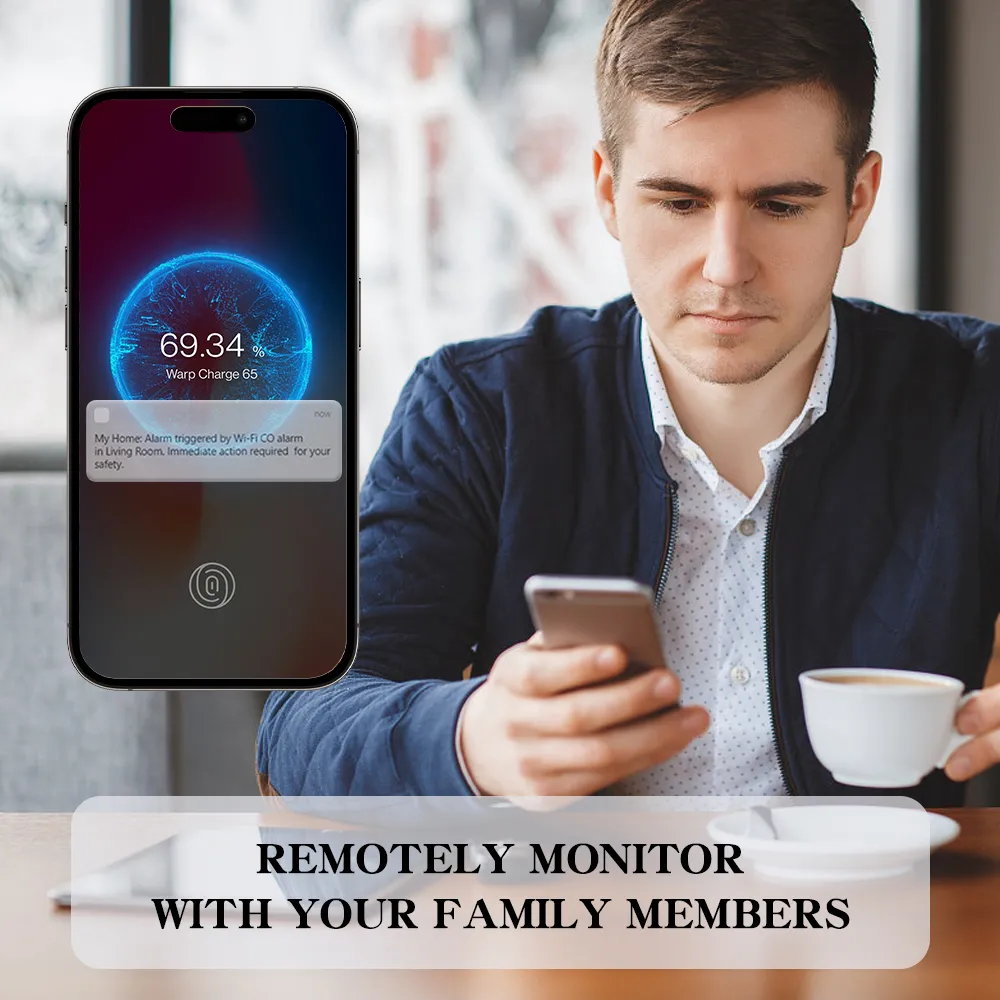 WiFi Carbon Monoxide Detector with Tuya/Smart Life App, VC22WR